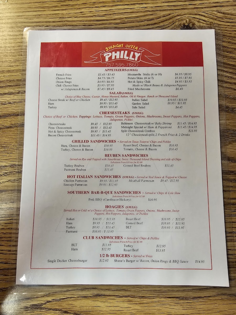 Straight Outta Philly Menu - Image 6